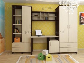 Детская Студент Комплект мебели (Дуб сонома/Белый) в Саратове - saratov.katalogmebeli.com | фото 1