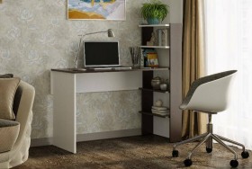 Компьютерный стол №3 (Венге/Белый) в Саратове - saratov.katalogmebeli.com | фото