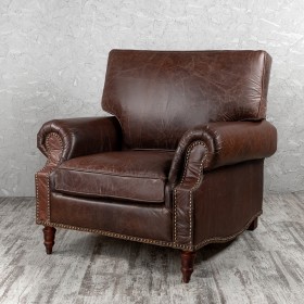 Кресло кожаное Лофт Аристократ (ширина 1100 мм) в Саратове - saratov.katalogmebeli.com | фото