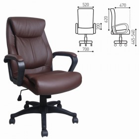 Кресло офисное BRABIX Enter EX-511 (коричневый) в Саратове - saratov.katalogmebeli.com | фото