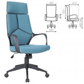 Кресло офисное BRABIX Prime EX-515 (голубая ткань) в Саратове - saratov.katalogmebeli.com | фото