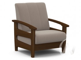 Кресло для отдыха Омега (орех лак/CATANIA COCOA) в Саратове - saratov.katalogmebeli.com | фото