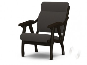 Кресло Вега-10 (венге лак/ULTRA GRAFIT) в Саратове - saratov.katalogmebeli.com | фото 1