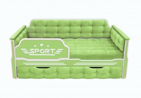 Кровать 170 серии Спорт 1 ящик 81 Фисташка (мягкие боковые накладки) в Саратове - saratov.katalogmebeli.com | фото