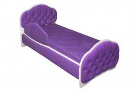 Кровать 180 Гармония 32 Фиолетовый (мягкий бортик) в Саратове - saratov.katalogmebeli.com | фото