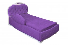 Кровать 190 Гармония Lux 32 Фиолетовый (мягкий бортик) в Саратове - saratov.katalogmebeli.com | фото