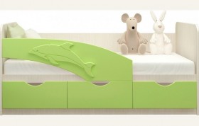 Кровать детская 1,8м Дельфин (Салатовый металлик) в Саратове - saratov.katalogmebeli.com | фото