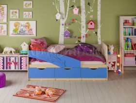 Кровать детская 2,0м Дельфин (Синий матовый) в Саратове - saratov.katalogmebeli.com | фото