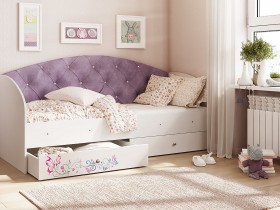 Кровать детская Эльза Белый/Фиолетовый в Саратове - saratov.katalogmebeli.com | фото