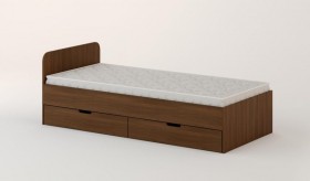 Кровать с ящиками 900 (Орех темный) в Саратове - saratov.katalogmebeli.com | фото