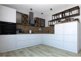 Модульная кухня Бронкс 1,8 м (Кварц) в Саратове - saratov.katalogmebeli.com | фото 5