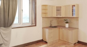 Угловая кухня Рамочная 1500х1400 мм (Беленый дуб) в Саратове - saratov.katalogmebeli.com | фото 3