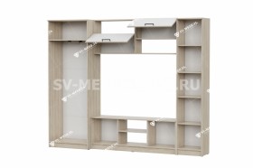 Мебель для гостиной МГС 3 Исполнение 1 Дуб Сонома / Белый в Саратове - saratov.katalogmebeli.com | фото 3
