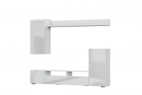 Мебель для гостиной МГС 4 (Белый/Белый глянец) в Саратове - saratov.katalogmebeli.com | фото 7