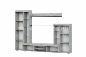 Мебель для гостиной МГС 5 Цемент светлый / Белый в Саратове - saratov.katalogmebeli.com | фото 4