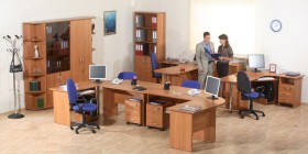 Мебель для персонала Альфа 61 Ольха в Саратове - saratov.katalogmebeli.com | фото