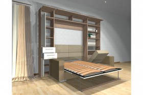 Шкаф-кровать с диваном Каролина в Саратове - saratov.katalogmebeli.com | фото 3