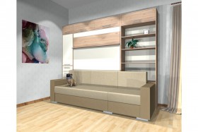 Шкаф-кровать с диваном Каролина в Саратове - saratov.katalogmebeli.com | фото 4