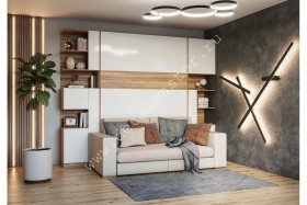 Шкаф-кровать с диваном Дина в Саратове - saratov.katalogmebeli.com | фото 1