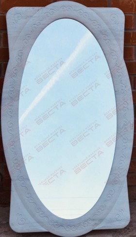 Зеркало Овальное МДФ Белый в Саратове - saratov.katalogmebeli.com | фото